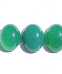 9x7mm Natural Green Chalcedony Smooth Oval Cabochon