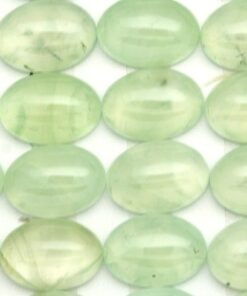 10x8mm Natural Prehnite Smooth Oval Cabochon