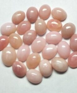10x8mm Natural Pink Opal Smooth Oval Cabochon
