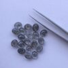 8x6mm Natural Black Rutile Oval Cabochon