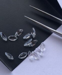 4x8mm Natural Crystal Quartz Marquise Cut