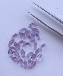 4x8mm Natural Amethyst Marquise Cut