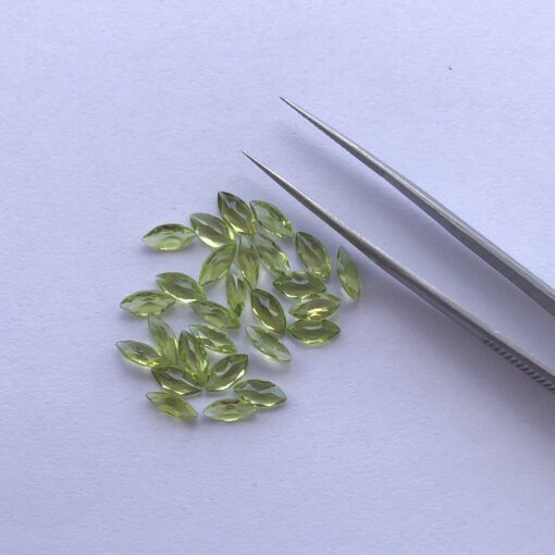 2.5x5mm Natural Peridot Marquise Cut