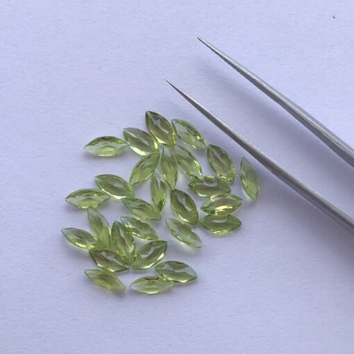 2.5x5mm Natural Peridot Marquise Cut