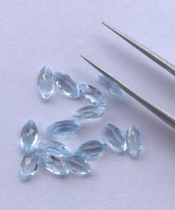 3x6mm Natural Sky Blue Topaz Marquise Cut