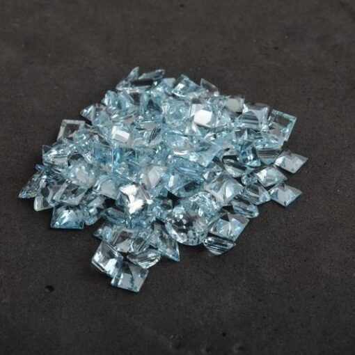 2mm Natural Sky Blue Topaz Princess Cut Gemstone