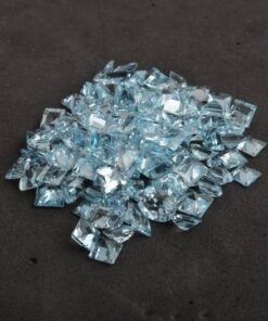 2mm Natural Sky Blue Topaz Square Cut Gemstone