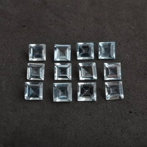 Natural Sky Blue Topaz Square Gemstone