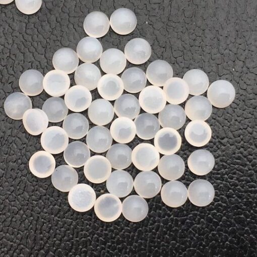 Natural White Moonstone Smooth Round Cabochon