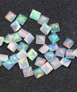 Natural Ethiopian Opal Square Gemstone