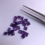 african amethyst square gemstone