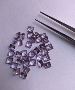 Natural Amethyst Square Cut Gemstone