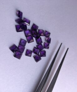 Natural African Amethyst Square Cut Gemstone