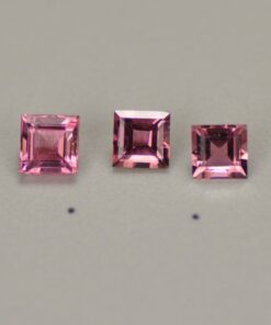 5mm Natural Pink Tourmaline Square Cut Gemstone