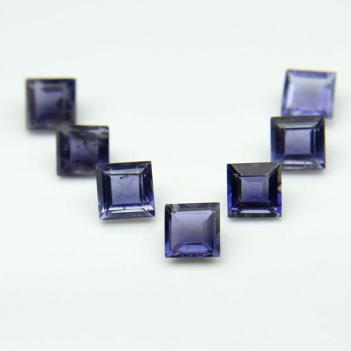 5mm Natural Iolite Princess Cut Gemstone