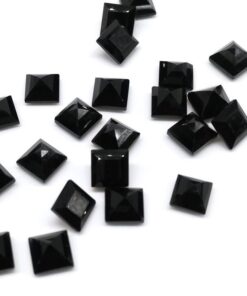 5mm black spinel square cut