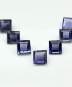 5mm Natural Iolite Square Cut Gemstone