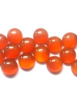 Natural Carnelian Smooth Round Cabochon