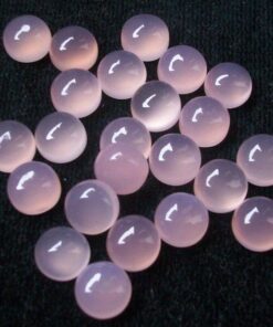 Natural Pink Chalcedony Smooth Round Cabochon