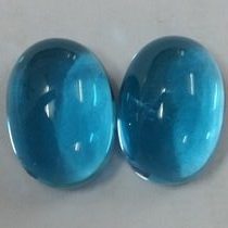 Natural Swiss Blue Topaz Smooth Oval Cabochon