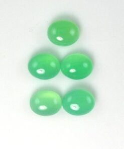 Natural Chrysoprase Smooth Oval Cabochon