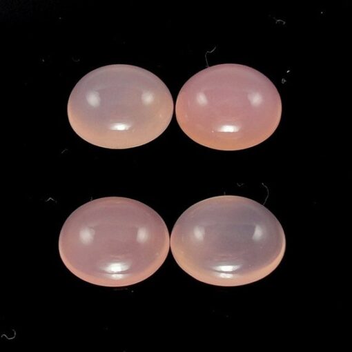 Natural Pink Chalcedony Smooth Oval Cabochon