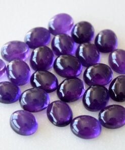 Natural African Amethyst Smooth Oval Cabochon