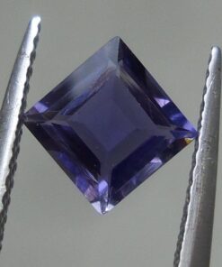 6mm Natural Iolite Princess Cut Gemstone