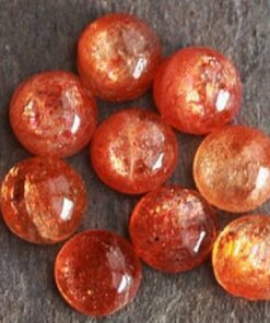Natural Sunstone Smooth Round Cabochon