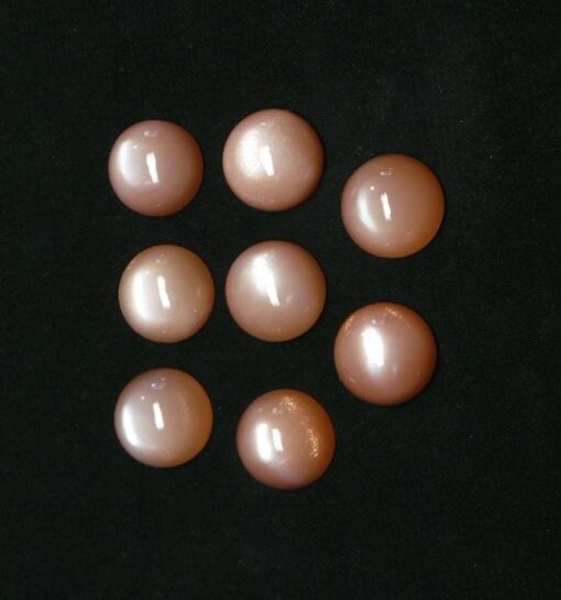 Natural Peach Moonstone Smooth Round Cabochon