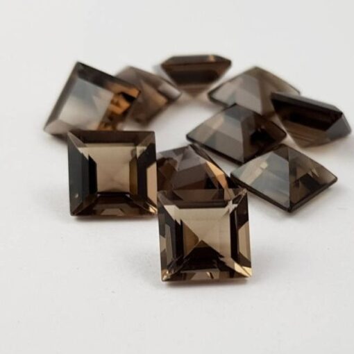 Natural Smoky Quartz Princess Cut Gemstone