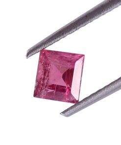 Natural Pink Tourmaline Princess Cut Gemstone