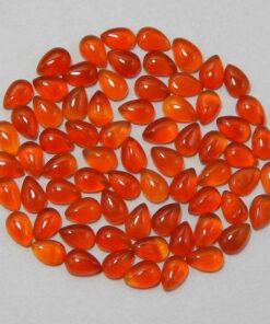 carnelian pear cabochon