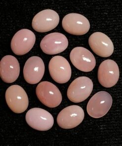 Natural Pink Opal Smooth Oval Cabochon