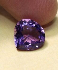 Natural Amethyst Faceted Heart Gemstone