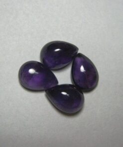 Natural African Amethyst Smooth Pear Cabochon