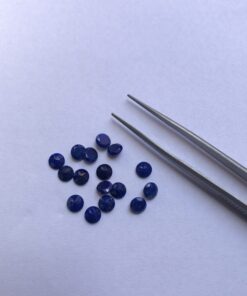Natural Lapis Lazuli Faceted Round Cut Gemstone