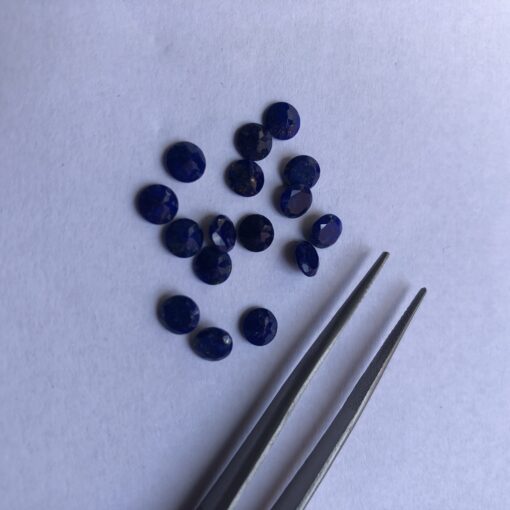 Natural Lapis Lazuli Faceted Round Gemstone