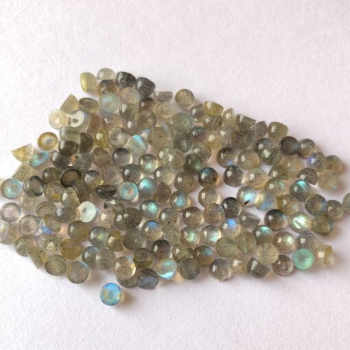 Natural Labradorite Smooth Round Cabochon