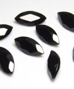 Natural Black Spinel Marquise Faceted Gemstone