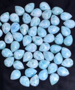 2x3mm Natural Larimar Pear Smooth Cabochon