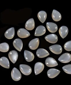 3x2mm Natural Gray Moonstone Pear Cabochon