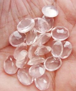 3x2mm Natural Rose Quartz Oval Cut Gemstone