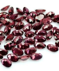 3x2mm Natural Rhodolite Garnet Oval Cut Gemstone