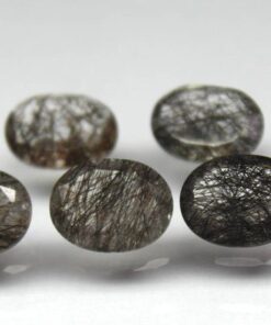 2x3mm Natural Black Rutile Oval Cut Gemstone