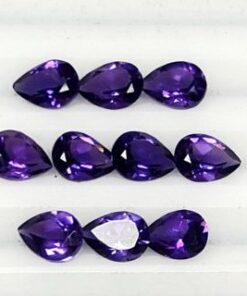 2x3mm Natural African Amethyst Faceted Pear Cut Gemstone