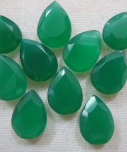 2x3mm Natural Green Onyx Pear Cut Gemstone