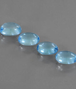 2x3mm Natural Sky Blue Topaz Oval Cabochon