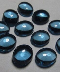 2x3mm Natural London Blue Topaz Oval Cabochon