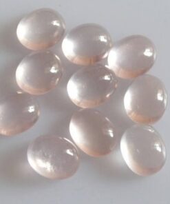 3x2mm Natural Rose Quartz Smooth Oval Cabochon